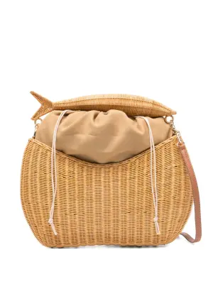 Плетёная сумка-тоут в виде рыбы