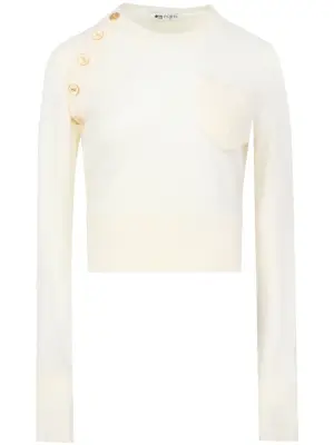 Шерстяной джемпер с логотипом