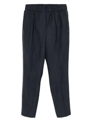 брюки из смесовой шерсти