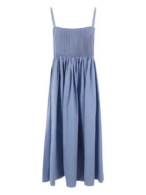 платье миди со сборками