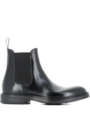 Кожаные ботинки с эластичными вставками