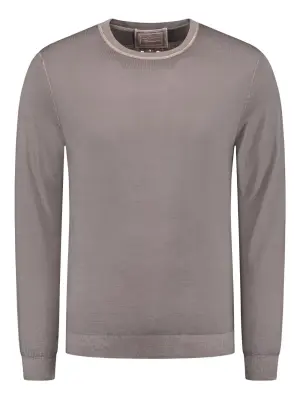 Свитер с круглым вырезом