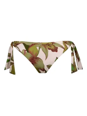 Плавки бикини с завязками и цветочным принтом