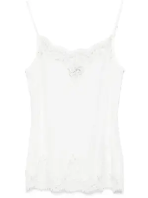 Топ с кружевной отделкой