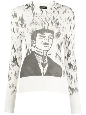 Джемпер с круглым вырезом