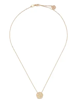 Колье Bloomy из желтого золота с бриллиантом