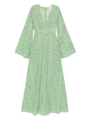 Кружевное платье макси