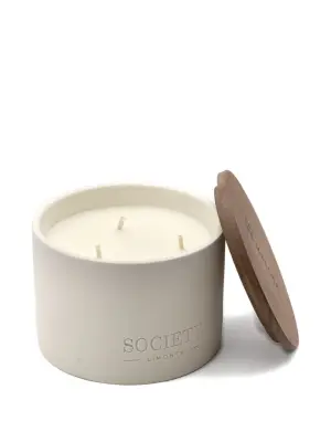 Te' Matcha three-wick wooden-lid candle