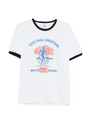 Футболка с принтом и круглым вырезом