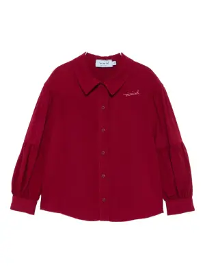 Рубашка с вышитым логотипом