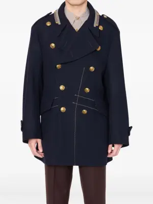 Двубортное пальто