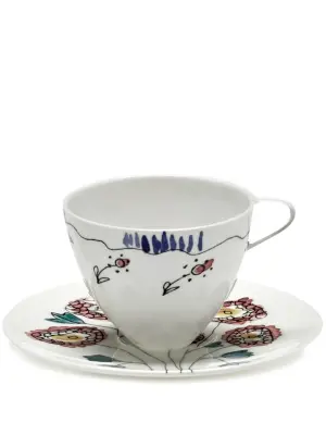 Набор Midnight Flowers из кофейной чашки и блюдца из коллаборации с Marni