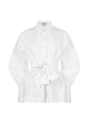 Рубашка с рукавами-буфами