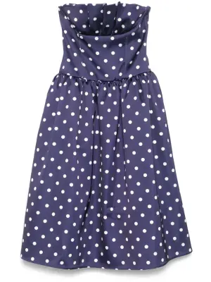 Платье миди в горох