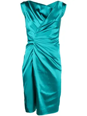 Платье миди со сборками