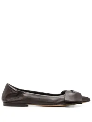 Балетки с бантом