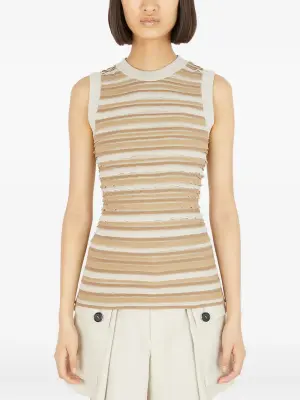 топ в полоску с оборками