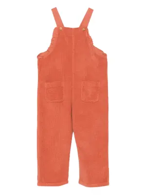 Вельветовый комбинезон с оборками