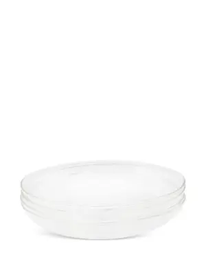 Glass deep plates (set of four)