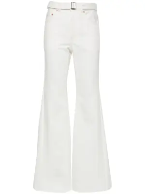 Расклешенные джинсы средней посадки