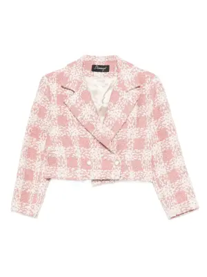 Двубортный блейзер в клетку