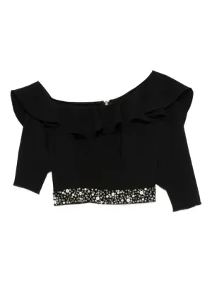 Декорированный топ с оборками