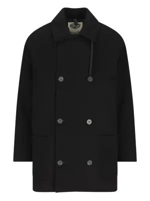 Двубортное пальто с кулиской Absolute