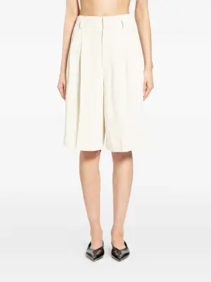 Плиссированные tailored шорты