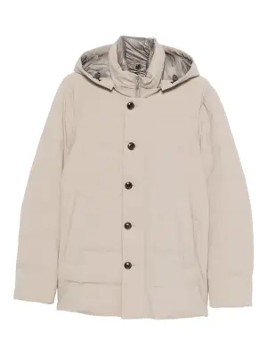 Стеганая куртка с капюшоном