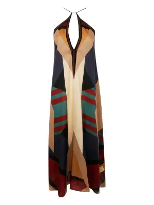 Шелковая юбка миди