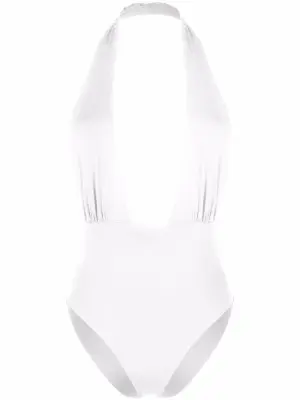 Купальник с вырезом халтер