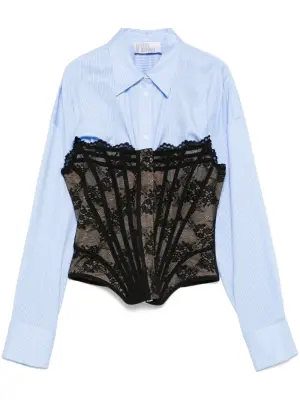 Многослойная рубашка в полоску