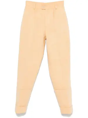 Брюки с эффектом металлик