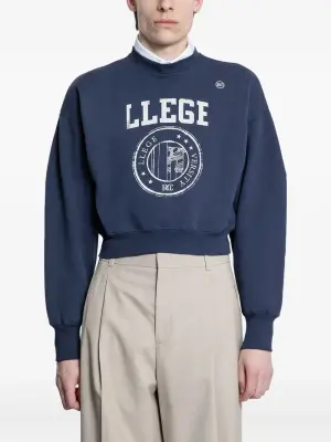 Укороченная толстовка с логотипом Llege