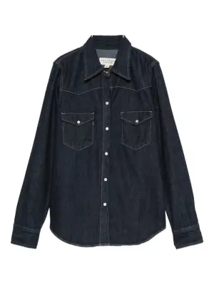 Джинсовая рубашка с нагрудным карманом
