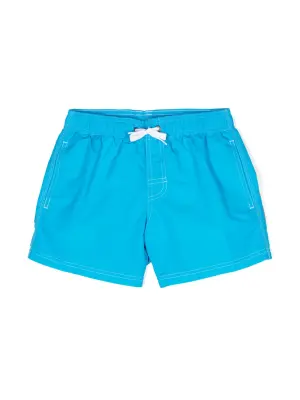 Плавки-шорты с нашивкой-логотипом