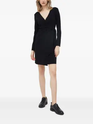 Платье мини с запахом