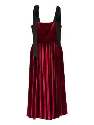 Платье миди с квадратным вырезом