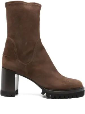 Ботильоны на блочном каблуке