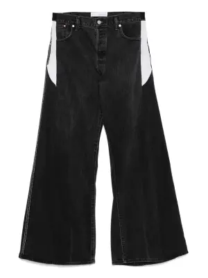 джинсы со вставками