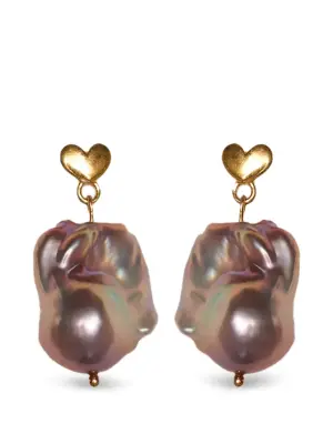 Серьги в форме сердца