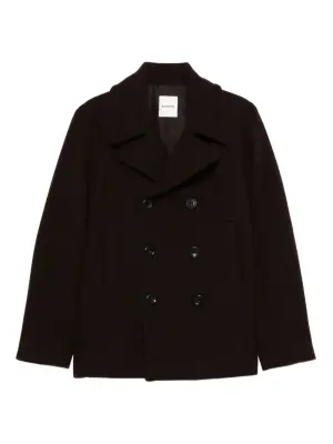 Двубортный шерстяной бушлат