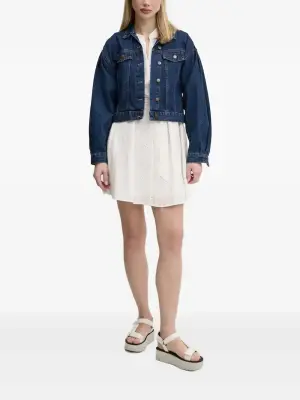 Платье мини с вышивкой