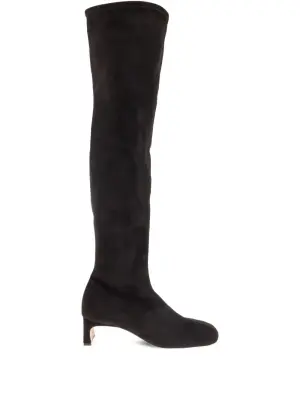 Замшевые ботфорты