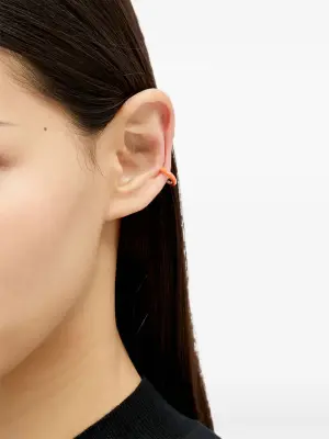 серебряная серьга-кафф