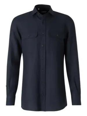 Рубашка с отложным воротником