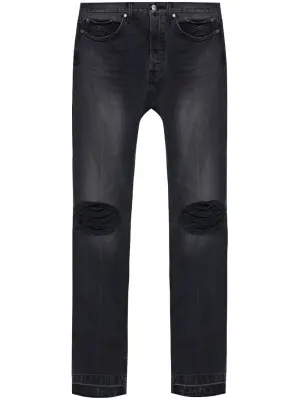 Джинсы с эффектом потертости