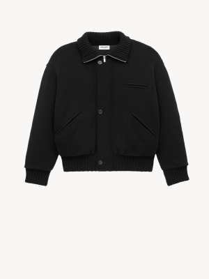 вязаный шерстяной кардиган-жакет