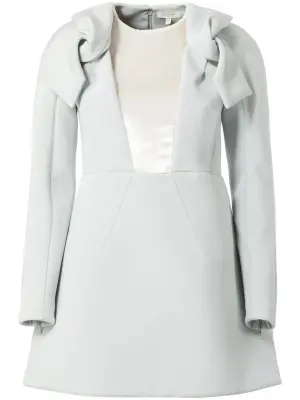 Платье с декоративными узлами