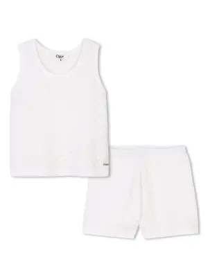 Комплект из топа и шортов из органического хлопка